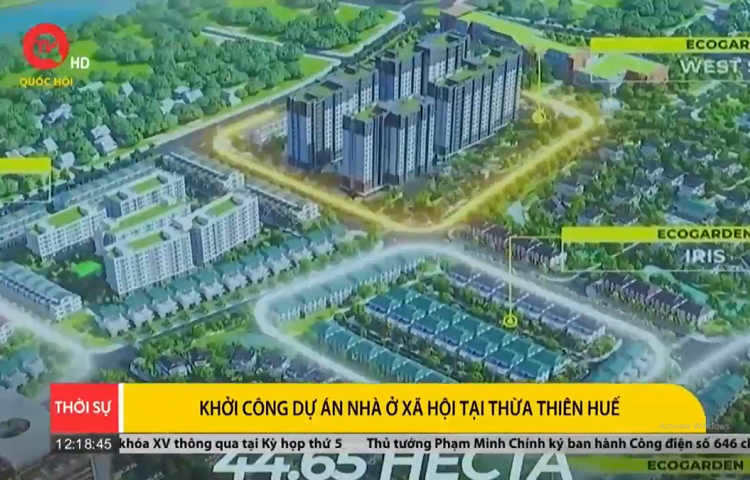 Truyền hình Quốc hội | Khởi công dự án nhà ở xã hội tại Thừa Thiên Huế