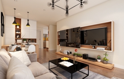 Phối cảnh căn nhà được 