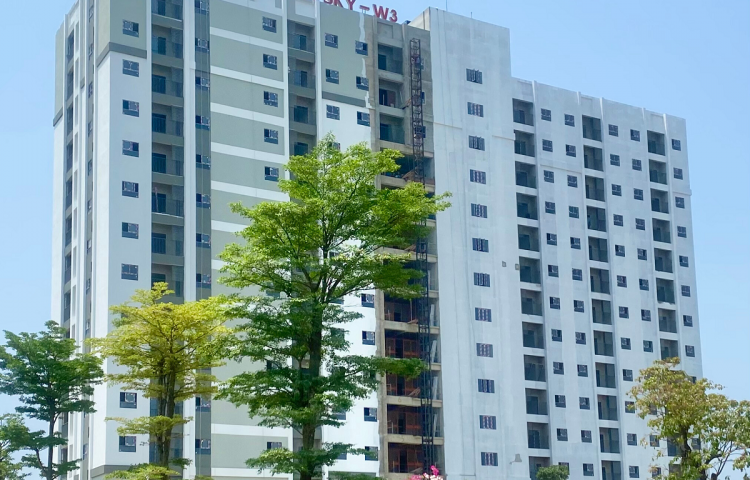 Tiến độ xây dựng W3 tháng 04