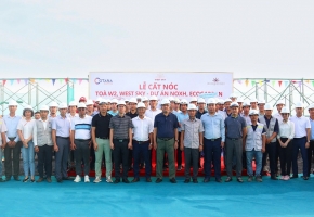 Lễ cất nóc Tòa W2 - Ecogarden