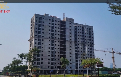 Tòa W3 - West Sky đang trong quá trình hoàn thiện