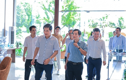 ĐOÀN CÔNG TÁC BỘ XÂY DỰNG VÀ TỈNH ỦY THỪA THIÊN HUẾ THAM QUAN, LÀM VIỆC TẠI KĐT ECOGARDEN