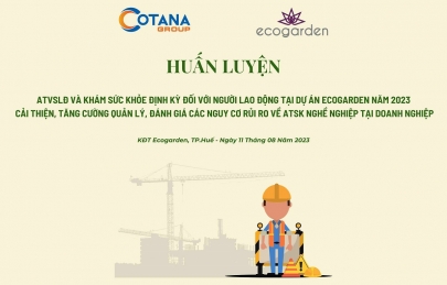 Công tác ATLĐ trên công trường xây dựng NOXH tại Ecogarden